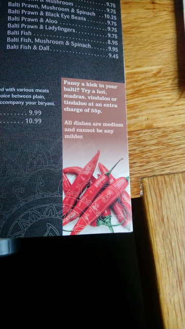 One for the balti connoisseur...